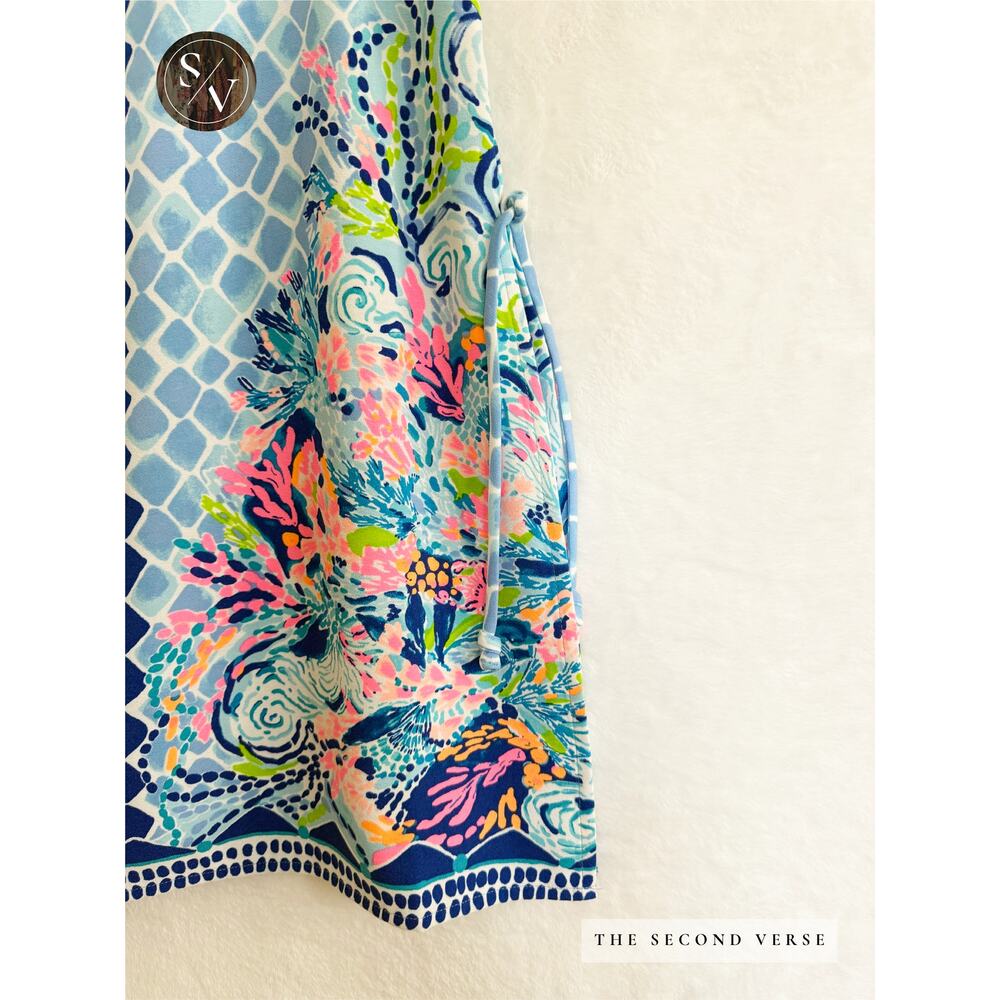 LILLY PULITZER Donna Romper Size 2 Multi Hidden Treasure - Picture 3 of 11